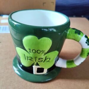 NWOT Hand Painted Ceramic Irish Mug